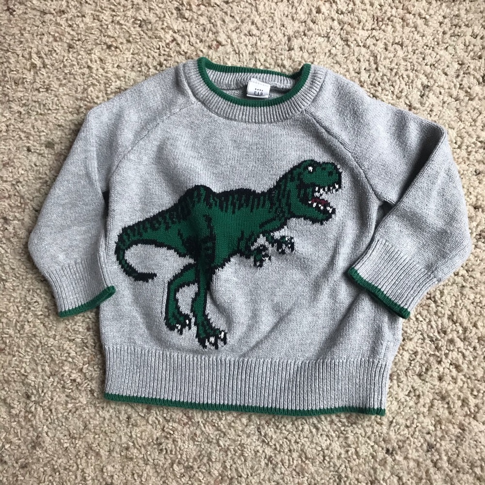 Baby GAP dinosaur T-Rex sweater 18-24 months